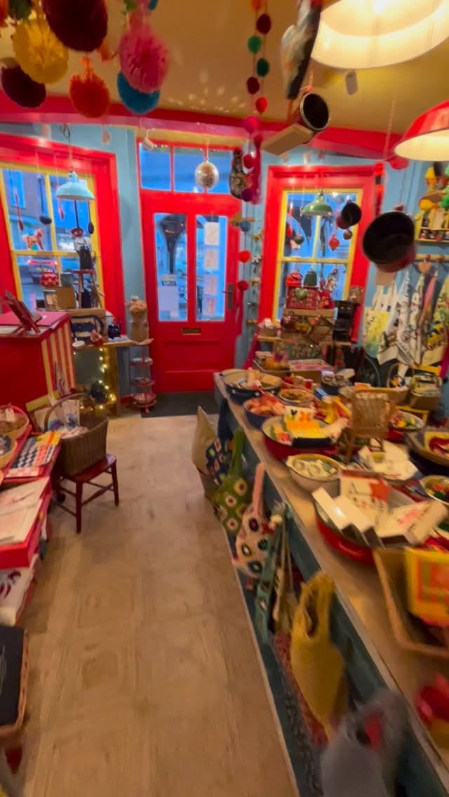 Another thing I hear in the shop…
“What a wonderful toy shop..if only my grandchildren were still young”
Me: “Well, it’s not just a toy shop there’s plenty of things for (childish) grownups…homeware, decorations, stationery, gifts……”
It’s true..I sell cushions, rugs, tea towels, enamelware, candles, soap, chocolate, trays, sewing kits, books, cards, matches, crochet flowers, gift wrap, framed pictures, folk art sculptures, bags, jewellery boxes, spoons, egg cups, vintage textiles, dish cloths, notelets, coasters, lavender bags, notebooks, jewellery, ceramics….and….some toys.
The shop is a mad, colourful emporium of all sorts of playful AND useful stuff for every child, young or old, because we all need to keep smiling and have some fun whatever age we are.
#folkart #shopsmall #bungay #nevertooold #keepsmilling