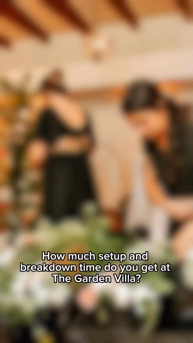 How much setup and breakdown time do you get with The Garden Villa? With any package you will always have two hours of set up and one hour of breakdown! 🌸🍽️
#winterpark #orlandoeventvenue #winterparkvenue #orlandowedding #floridaweddings