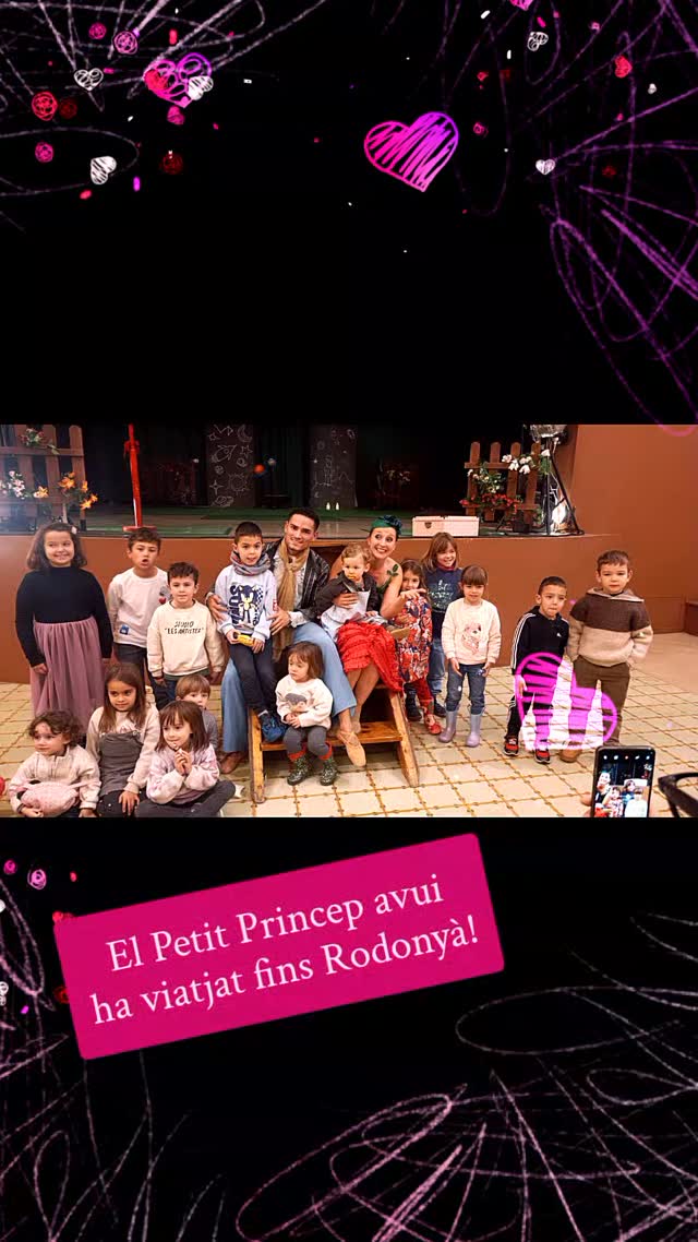 Malgrat que feia una gran tempesta...el nostre Petit Princep ha viatjat avui al mati fins a Rodonyà!
Quina mainada més activa!.. I fins i tot..ens hem trobat un infantil vestit com el petit princep!
I demà, pels que us l'heu perdut, NO PATIU!
ENS TROBAREU al Centre Espai Escènic de CASTELLTERÇOL a les 18h!
No Hi falteu!
#espectacleambdansaicontes #ElPetitPríncep #dansacatalunyacentral #dansabarcelona #emprendodanza
