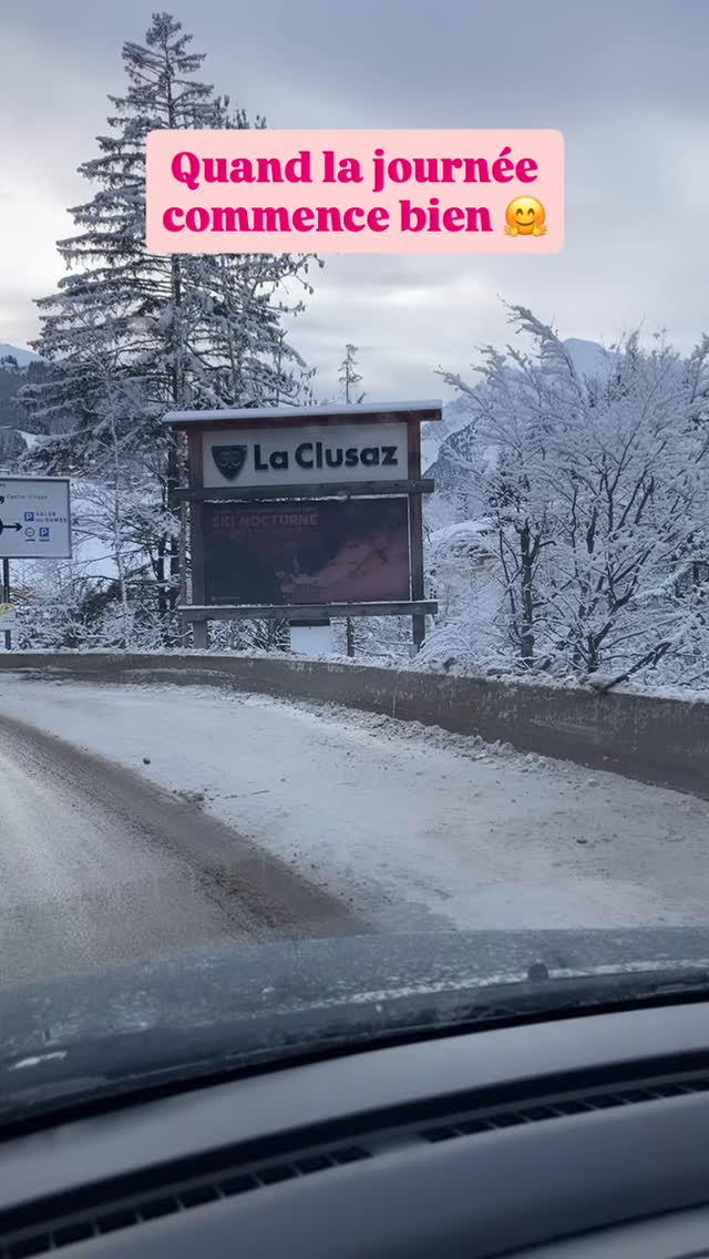 Encore une belle journée à @laclusazofficiel !