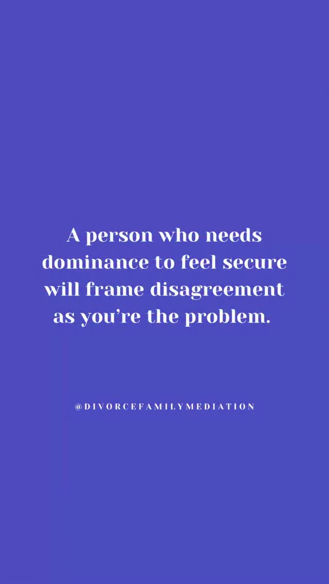 Dominance can function as a coping mechanism for insecurity. By exerting control over others, they regulate their nervous system and reduce internal distress.
When their thoughts are challenged, that coping mechanism stops working, and anxiety spikes. This creates an internal conflict. To resolve it, they reframe the disagreement as a threat or shift blame, justifying a renewed attempt to regain control.
.
.
#coparenting #coercivecontrol #highconflictcoparent #coerrcion #postseparationabuse