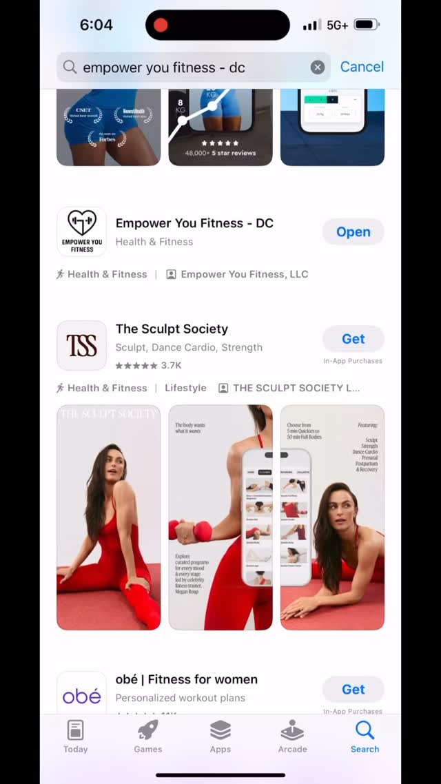 My app is available in the Apple app store! #EmpowerYouFitDC