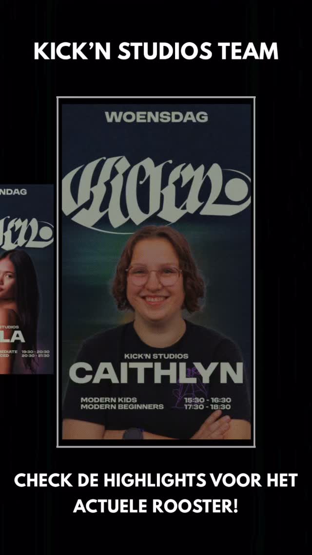 🚨🚨NEW NEW NEW🚨🚨
.
We moesten deze mooie flyers natuurlijk met jullie delen in een video! Hoe leuk staan alle docenten hierop!!! Alle nieuwe flyers zijn te vinden in de Highlight: ‘Rooster’.
Swipe door de Highlights om te zien wie wanneer les geeft 👀💃🕺💥. Tag in de comments bij welke docent jij lessen volgt ⬇️
.
#kicknfam #docentenrooster #kicknstudios #dansstudio #zoetermeer