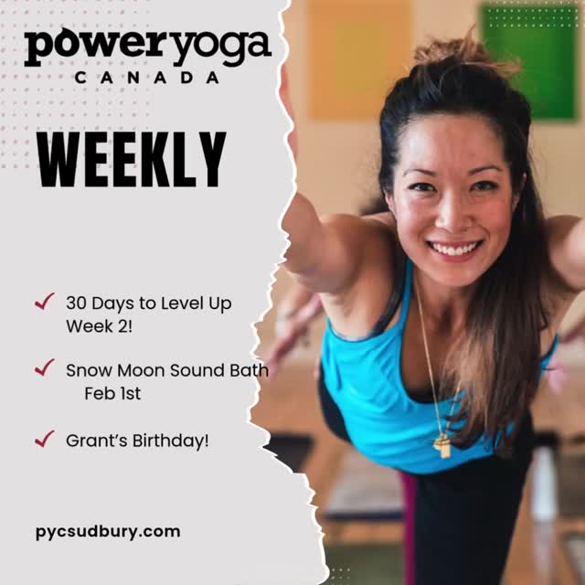 This week here at Power Yoga Canada Sudbury!
#yoga #hotyoga #sudbury #ontario #health #wellness #poweryogacanada #heatingupthenorth #fitness #exercise