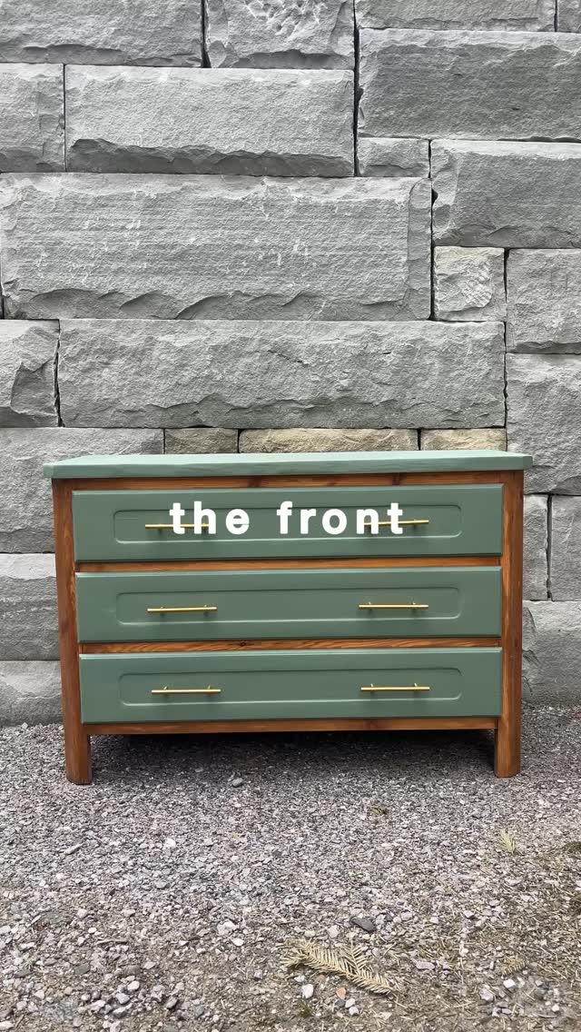 L106 H73 T43 CHF 365
Upcycled wooden dresser with new gold handles. Please check my other ads for different price ranges. #upcyclingfurniture #flippedfurniture #vintageswitzerland