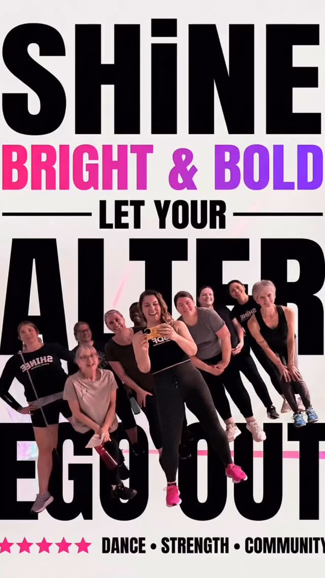 Confident + fun
Sweaty smiles, strong bodies, bold energy.
Your alter ego is welcome here 😎✨
SHiNE Dance Fitness - Tuesdays & Thursdays 5:30pm
#shinebrightandbold #shinedancefitness #upbeatfitness #saskatoon