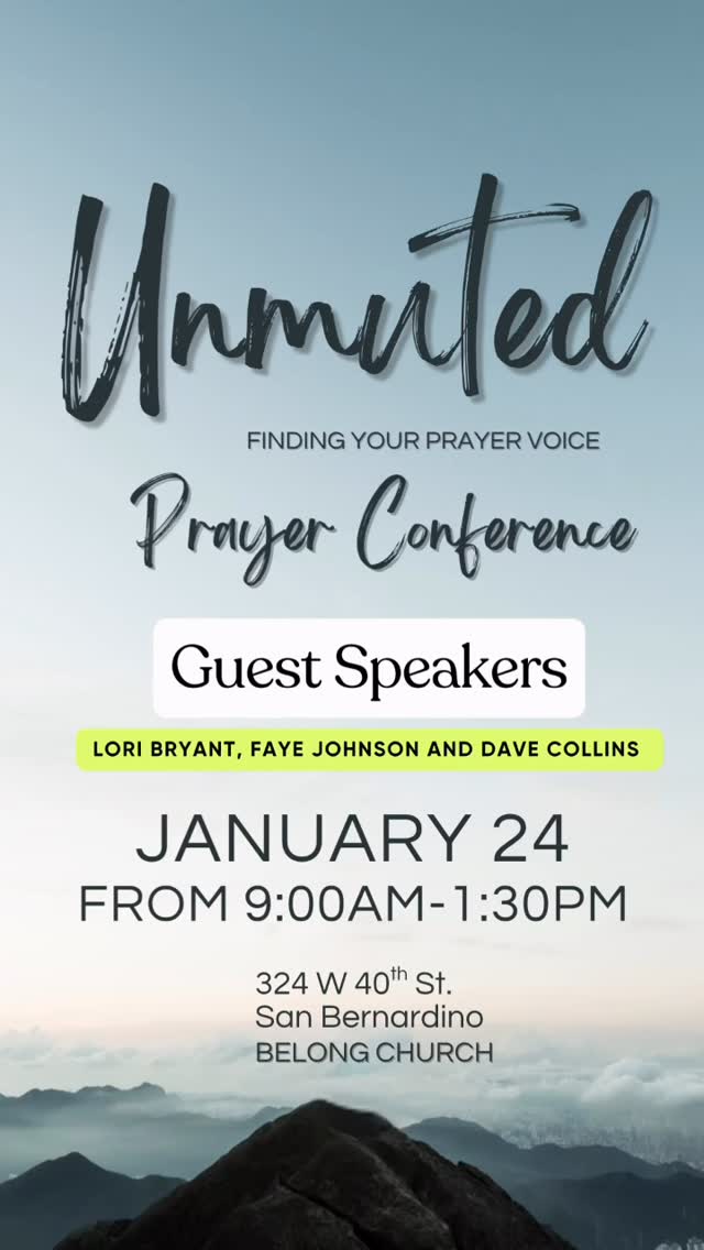 FREE Prayer Conference Saturday, January 24th at 9:00am!