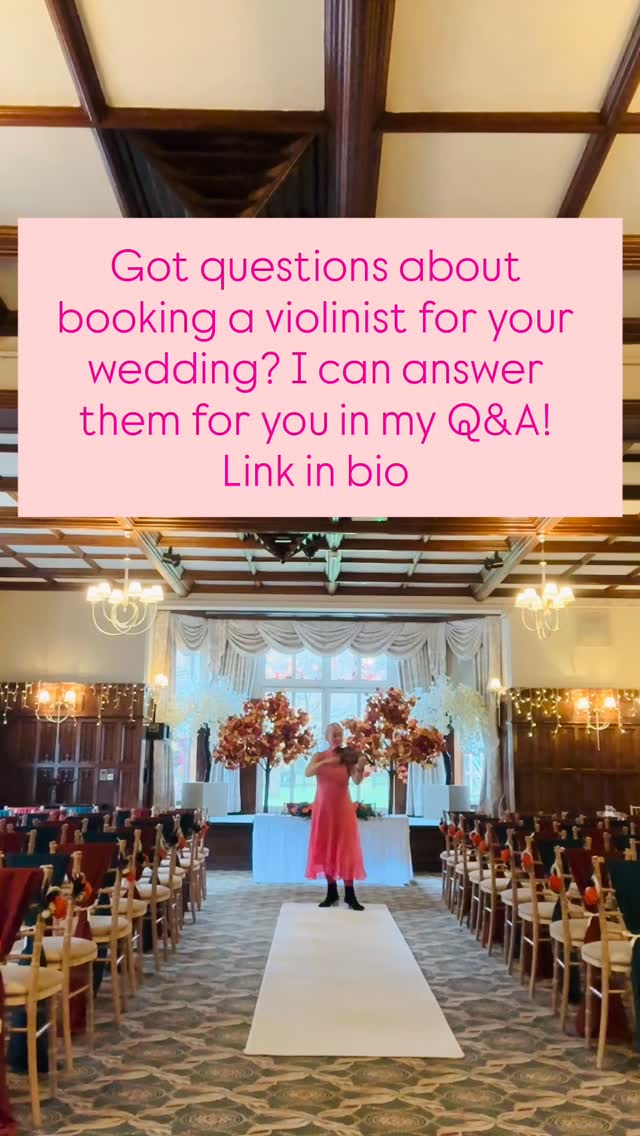 Check out my Q&A all about booking a violinist for your wedding day. #weddingviolin #weddingviolinist #norfolkwedding #norfolkweddings