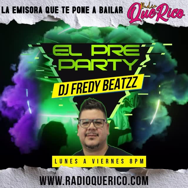 New show alert starting tomorrow 8pm Monday to Friday @djfreddybeatzz takes control@of the online airwaves!!!
Preparate con El Pre Pari de lunes a viernes con @djfreddybeatzz 8pm
La Emisora que te pone a Bailar #radioquerico
#guaracha #edm #trance #mashups