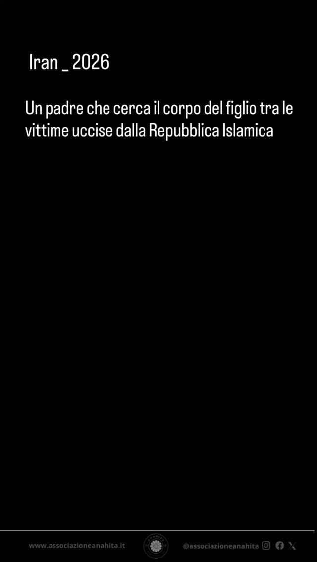 Cammina tra i corpi senza vita.
Chiama il nome di suo figlio.
Non sa dove guardare, non sa quale volto abbia ancora il diritto di sperare.
Questo è l’Iran sotto la Repubblica Islamica.
Padri che cercano figli tra i cadaveri.
Madri a cui viene rubato anche il diritto all’ultimo saluto.
Questi non sono “disordini”.
Questa è una strage.
E il silenzio del mondo è complicità.
#Iran #IranRevolution #StopExecutionsInIran #HumanRights
#rivoluzioneiran2026