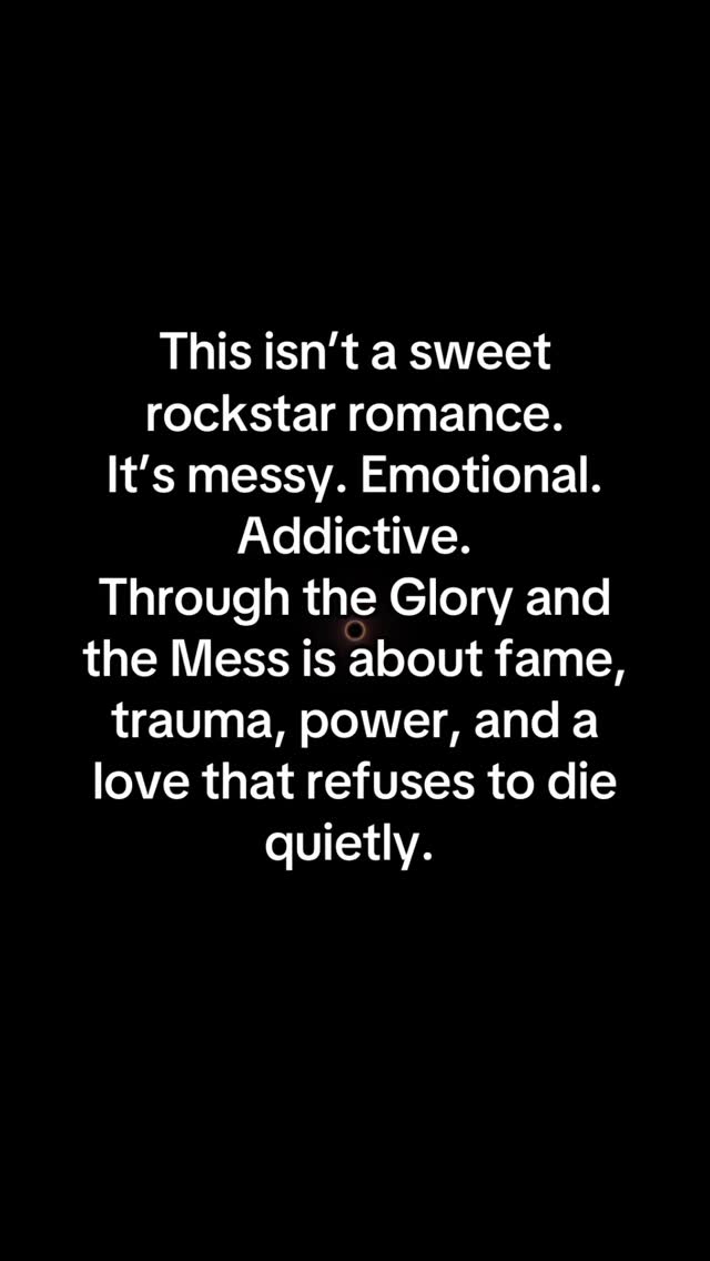 This isn’t a sweet rockstar romance.
It’s messy. Emotional. Addictive.
Through the Glory and the Mess is about fame, trauma, power, and a love that refuses to die quietly. 🎸🔥 Through the Glory and the Mess in available on Amazon and KU. #indieauthor #rockstarromance #rockstarromancereads #booktok #romancebooks