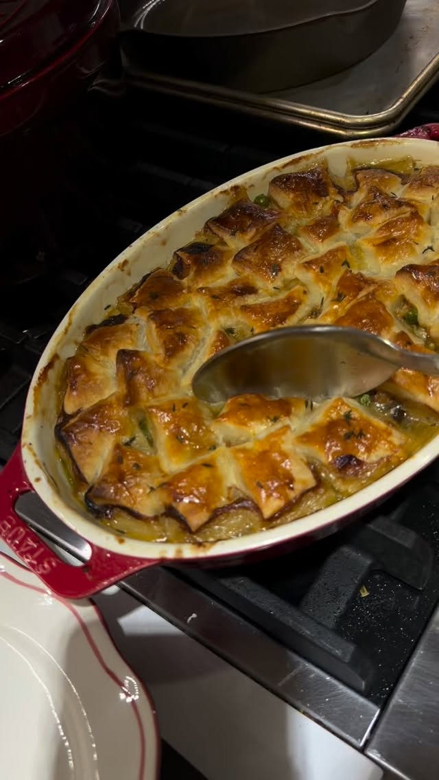 Chicken pot pie with leeks and mushrooms for the winter scaries!!! This was unreal sorry to toot my own horn. Love you bye
#chicken #dinner #chickenpotpie #mushroom #nyc