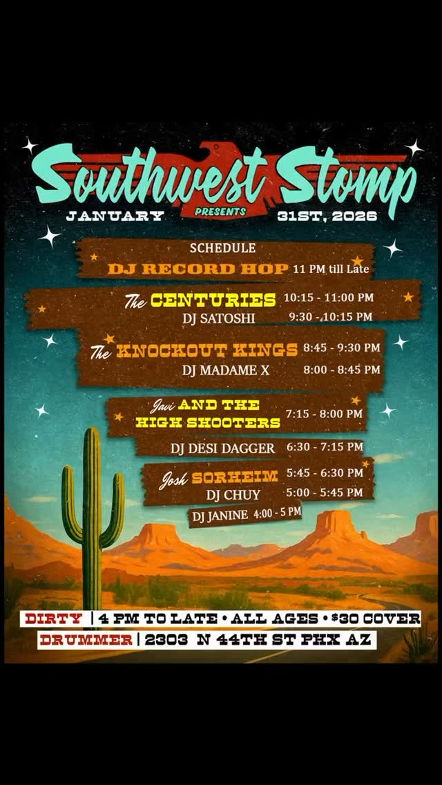 LINE UP TIME!🥁🥁🥁🥁🥁 Just over a week out and we’re READY! ARE YOU??