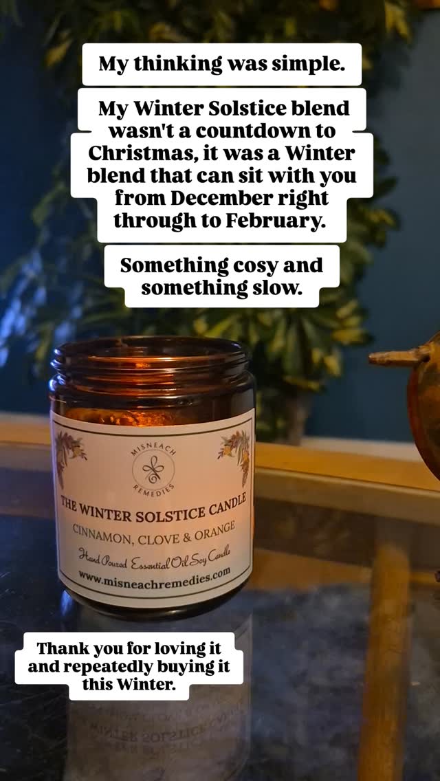 The Solstice wasn't a finish line; it was just the beginning of the quiet season. ❄️☕️
While the world rushes into the "new year, new me" chaos, Misneach is leaning into the slow.
The Winter Solstice blend wasn’t designed just for the countdown to Christmas—it was crafted for the long, misty mornings of January and the frozen afternoons of February.
It’s deep, cosy, and meant to be enjoyed all through the Winter. Thank you for continually ordering this blend.
Linkk in bio to shop the Winter Solstice Blend and blends to boost your mood this Winter.
#MisneachRemedies #WinterSolstice #essentialoils #wellbeing #JanuaryBlues