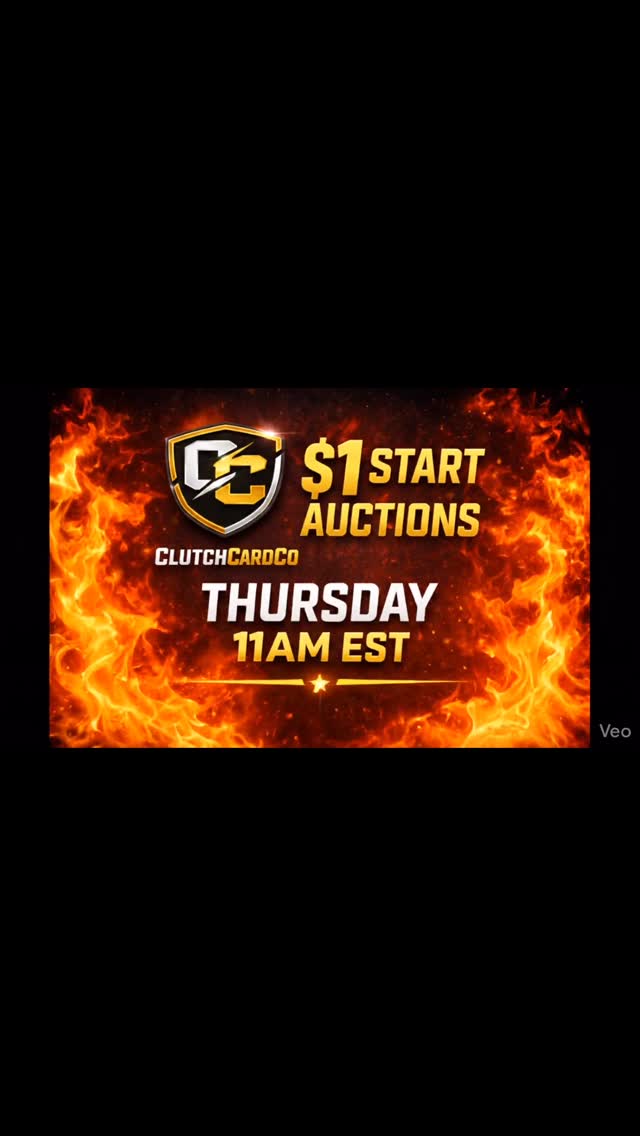 Going live with $1 singles Thursday 11am est. Here is the link for the show https://www.whatnot.com/s/OA8vdx5T we have over 100 cards in NBA, NFL, and MLB including slabs.
DM for a promo code for $15 credit to be used at the auction.
#toppscards #sportscards #whatnotseller #nflcards #psa10