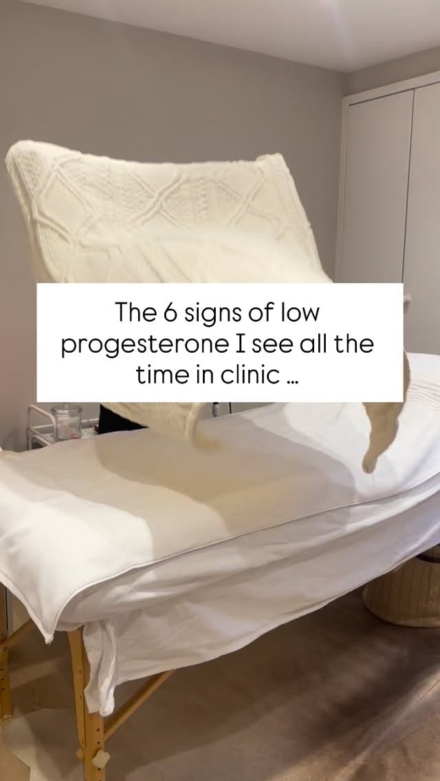 6 signs you might have low progesterone levels (which are causing your poor fertility)..
❌ Lighter or shorter periods
❌ Anxiety
❌ Poor sleep
❌ Dizziness
❌ Brittle Nails
❌ Tired but wired feeling at night
Without enough progesterone after ovulation, the uterine lining remains thin or unstable, making implantation difficult - this can lead to irregular cycles or early pregnancy loss.
In clinic, to establish what your progesterone is doing, I don’t guess.
We look at timing properly - 7 days post ovulation and consider symptoms alongside blood results.
I’ve put this approach into my free Progesterone & Egg Quality Guide - the same framework I use in clinic to help women understand what’s going on and where to start.
If you’d like a copy, comment PG1 and I’ll send it over.
Sx
#acupuncture #tcm #acupunctureforfertility #ttc #infertility #ivf #progesterone #eggquality