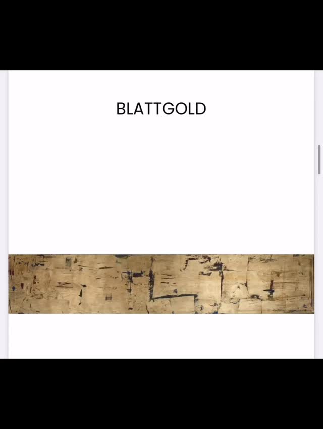 Two more pieces from my art catalog. Gold leaf 0.40x200 and purple-gold 0.40x160. Zwei weitere Werke aus meinem Artkatalog. Blattgold 0,40x200 und Lila-Gold 0,40x160
👩🎨🙋♀️🫶❤️