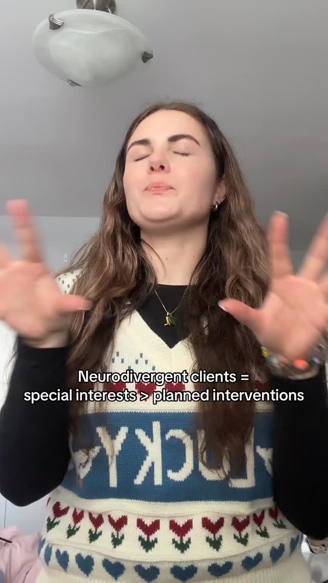 Talking about special interests with clients is a GREAT way to learn more about them and build connection. It also shows an acceptance for authenticity and reaffirms that it’s a safe place to be who they are❤️! #mentalhealth #neurodivergent #adhd #autism #therapy