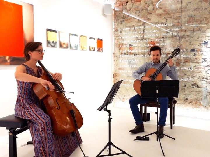 Some photos from our last concert in @holon.art Wels last week.
Thank you so much for the amazing organization @cgram89 and for the beautiful venue @danijela_bagaric01 , we hope to share with you both again very soon!!!
#cello #music #cellist #celloplayer #cellolife #cellomusic #classicalmusic #violoncello #strings #music #musica #musician #vienna #musicfestival #livemusic #guitar #classicalguitar #musicismylife #musicos #musico #music #music #musica #musicians #guitar #chile #linz #kultur