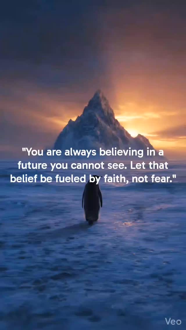 Both faith and fear demand you to believe in something you cannot see. You choose. ✨
The unknown doesn't have to be a source of anxiety. It can be a canvas for your highest hopes. Whether you are standing at the edge of a new chapter or navigating a difficult season, remember that your focus determines your reality.
Which one are you feeding today?
Hashtags:
#MindsetMatters #ChooseFaith #OvercomeFear #InspirationDaily #BelieveInTheUnseen InnerStrength MotivationMonday GrowthMindset Perspective
