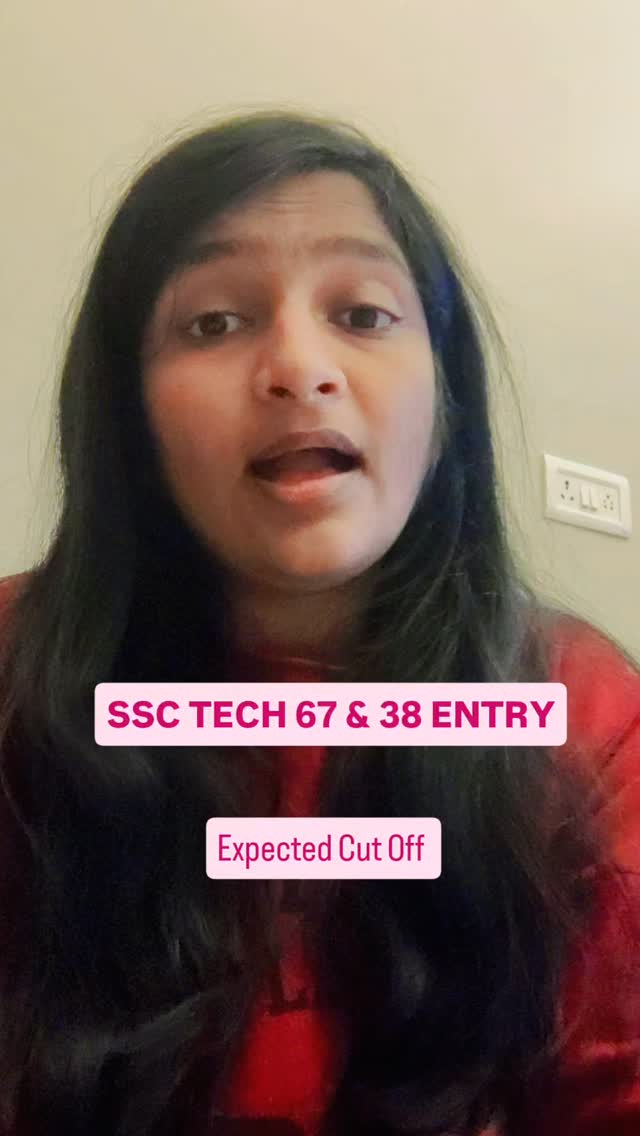 EXPECTED CUT OFF SSCTECH 67 & 39 ENTRY
.
.
SSC TECH 67 ka cut-off sirf marks par depend nahi karta ๐
Vacancy, number of applicants aur last 5 years ka trendโsab kuch matter karta hai โ ๏ธ
Is reel mein maine logical expected cut-off range explain ki hai taaki aap apni SSB preparation time par plan kar sako.
Reel save karo ๐ aur aspirants ke saath share karo ๐
.
.
#SSCTECH67,#SSCTECH67CutOff,#SSCTECH67ExpectedCutOff,#IndianArmy,#SSBInterview,ArmyOfficerEntry,DefenceAspirants,CDS,AFCAT,OTAChennai,SSBPreparation,IndianArmyOfficer,DefenceExams,GovtCrackers,ArmyLife,JoinIndianArmy,DefenceReels,ReelsIndia,ExamAlert