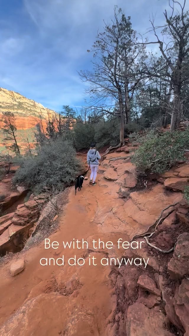 Fear 😧
It’s there to protect us, but most of the time it inhibits us from living fully.
As I looked at this bridge from afar, I said “no way” but then I did it anyway. Standing on, it felt exhilarating and also calming from the different perspective.
Facing your fears (real and imagined) can help you break through places where you feel blocked in your life.
What’s the alternative?
Staying where you are?
If you don’t like where you are, it takes something to move that energy forward. If you’d like more support message, me and I can see how I can help you on your own path.
#coach #mind #fear #sedona #breakthrough