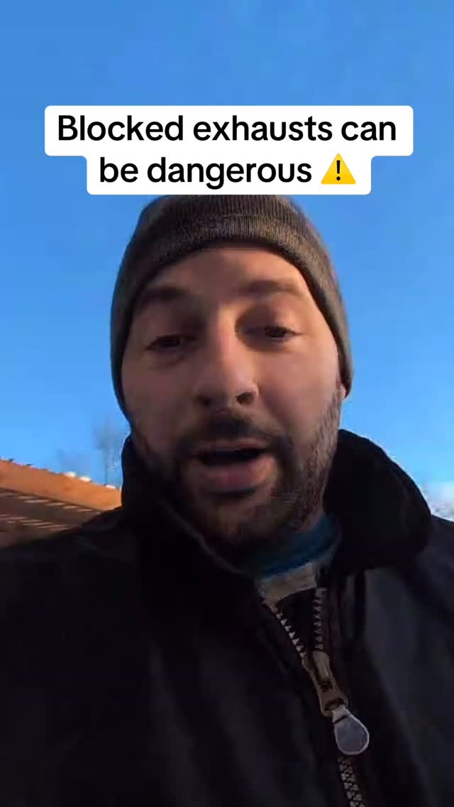 Don’t cover your exhaust 🚫💨
It releases gases like carbon dioxide and carbon monoxide. Blocking it traps these gases, messes with airflow, and can create serious safety risks. Always keep it clear ⚠️🏠