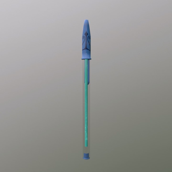 Finished a model of Percy Jackson’s sword, Riptide, from the Percy Jackson series. I probably spent wayyyyy too much time on the transition between the pen form and sword form but I’m really happy with the final result. #percyjackson #heroesofolympus #trialsofapollo #magnuschase #kanechronicles