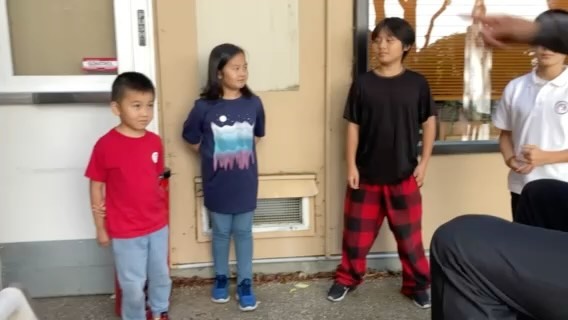 Text for this social post: Before lunch each day, our students are quizzed on their math, geography, and other common knowledge. It’s great to see them gain self confidence when they succeed as well as resilience when they keep trying!