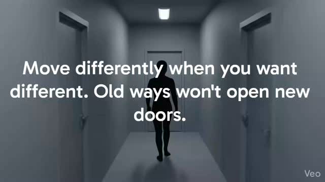 Move differently when you want different. Old ways won’t open new doors.
If you’re looking for a sign to change your routine, try a new approach, or step out of your comfort zone—this is it. Progress starts the moment you decide to stop doing things the way you’ve always done them.
#GrowthMindset #NewBeginnings #ChangeYourLife #Perspective #BreakTheCycle MotivationDaily PersonalGrowth NewDoors Innovation MindsetShift
