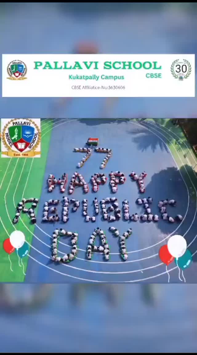77 th republic day #pallavischool_kukatpally #schoolactivities #