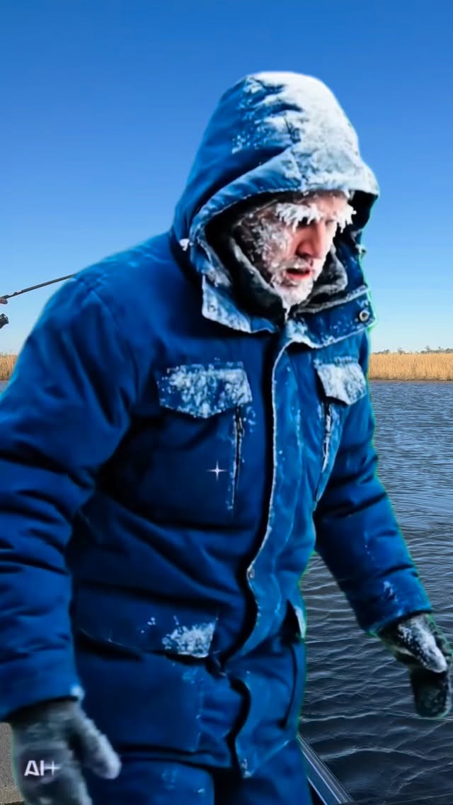 It’s a cold one today! #winterfishing #inshorefishing #inshore #troutfishing #trout