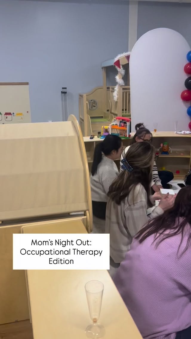 Did you know that parenting is an occupation?
In occupational therapy, an “occupation” is any daily, meaningful activity that “occupies” a person’s time, providing purpose, identity, and structure to life.
Feeding tiny humans. Regulating big emotions (theirs and yours). Carrying mental loads. Creating routines.
OT doesn’t just support children — it supports the occupations that hold families together. We’re so happy to offer a space for just that 🩵 #motherhood #momsnightout #occupationaltherapy