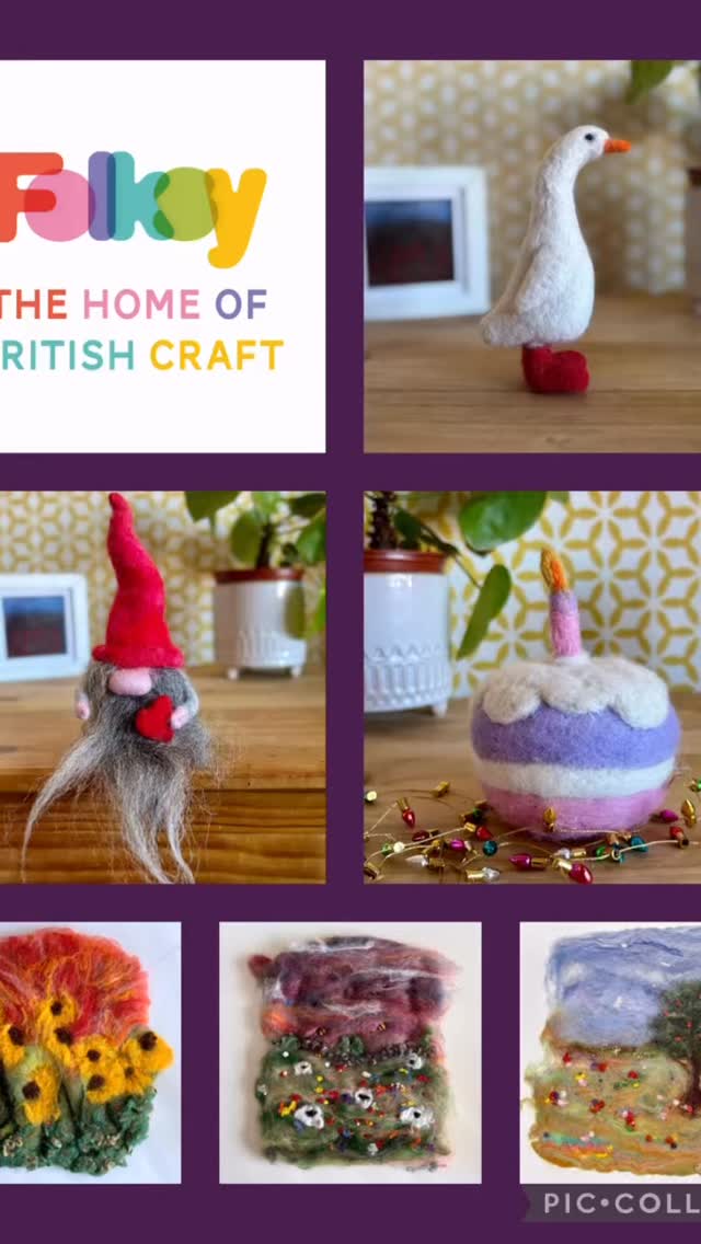 New this week in my Folksy store!#needlefeltingartist #northamptonshire #woolart #fibreartist