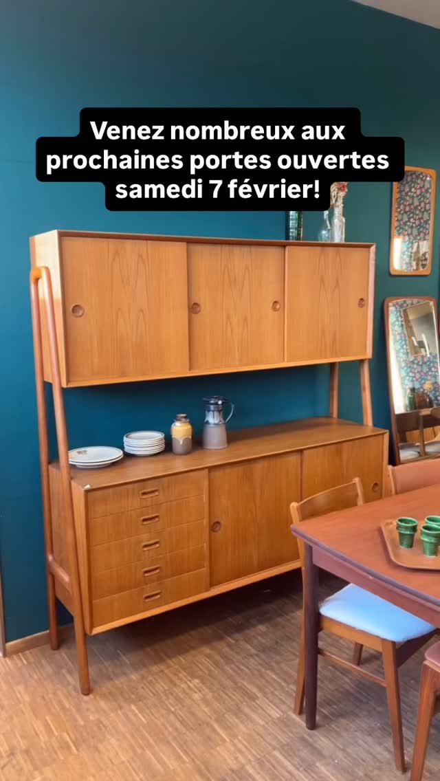 Venez nombreux aux prochaines portes ouvertes samedi 7 février de 10h à 17h, ch. de Verney 2, 1024 Ecublens!
#mobilier #mobiliervintage #danishfurniture #decorationinterieur #secondhand