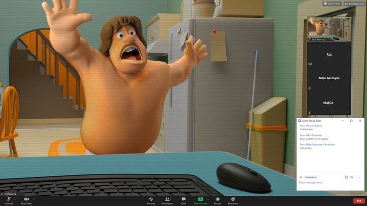 WOW! So...nice news! I’ve won @jeandenishaas 100 frame animation contest!!! I’m overjoyed! So I decided to post here the first blocking and my reference :) You’ll notice the reference have more than 100f, so that’s something that I try to fix on maya by accelerating the reference timing on a few movements, also filling the gaps in the piece where I put 2 references together. Also thanks to Millie and Sid, two friends who joined in a last moment zoom call so I could record the screen layout to edit in ^^ Anyway, animating is fun!
#animation #cganimation #3DAnimation #CharacterAnimation #CharacterAnimationCommunity