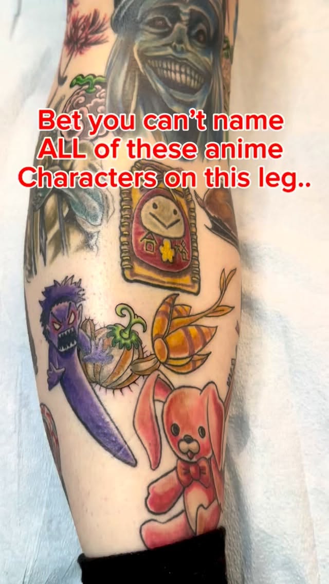 I bet you can’t name all of the anime characters on this leg!!!
This is my customer Mousie’s leg. She wanted characters from all of her favorite anime’s. We are still working on finishing it currently. But she has told me that no one person has been able to guess all of the correct names of the characters/shows
#anime #animelovers #animefyp
@luckysupplyusa @eternalink @truetubes @inkmaster @afterinked @afterinkedcolombia @electricgoldonparkblvd @kingpintattoosupply
