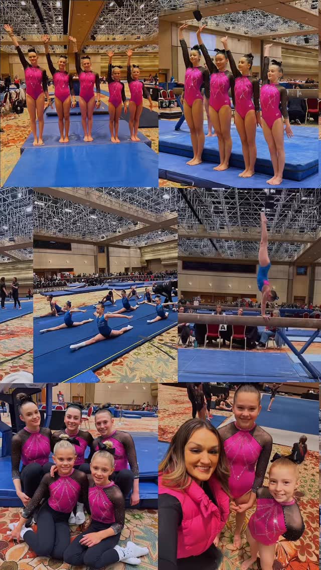 Vegas Team Travel Comp! 🎲💓A weekend full of many great moments, memories, and team spirit! We’re so proud of our team! #reboundwestgymnastics