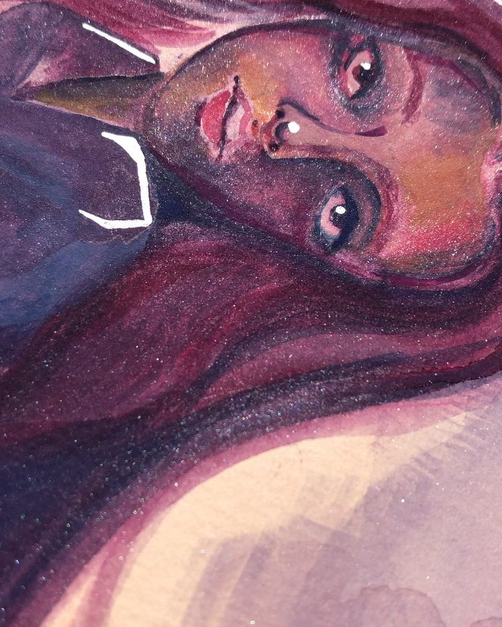 had to do a video to show how sparkly this one turned out o:
#gouache #painting #artistsoninstagram #art #sketchbook