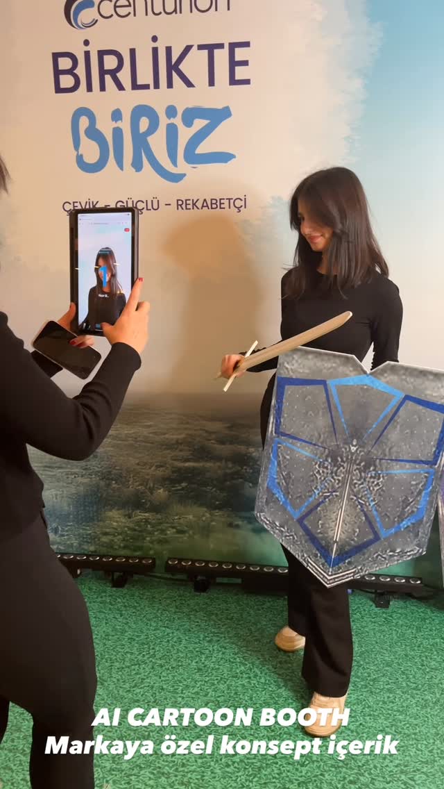 “Etkinliklerin geleceğine hoş geldiniz! #event #etkinlik #experienceagency KarıncaEvent AI Experience Booth ile her anı yapay zeka dokunuşuyla bir sanat eserine dönüştürüyoruz.