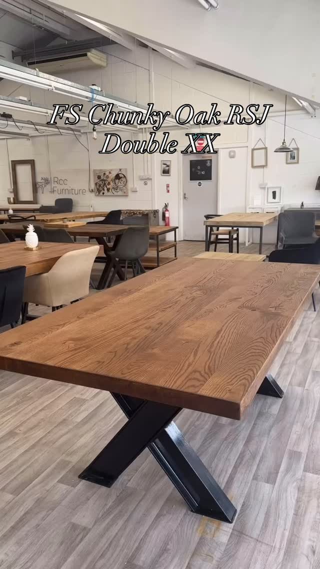 Another looks at our fabulous Chunky Oak RSJ Double XX table. Made to last
#bespokefurniture #rccfurniture #sheffield #oakfurniture #industrialtable