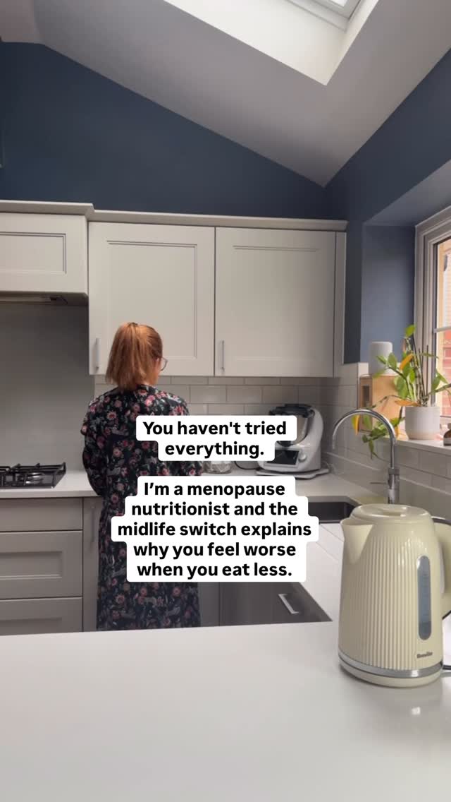 Eating less raises cortisol in midlife.
Cortisol tells your body to hold onto fat and burn you out.
One thing to try today
Eat breakfast within an hour of waking.
Protein included.
Why it works
Morning fuel stabilises cortisol and sets the tone for the whole day.
Follow for midlife metabolism truth.
Share with the chronic breakfast skipper.
#menopauseweightloss #menopausenutrition