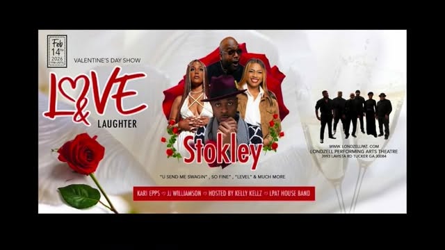 ATL… it’s going DOWN! 🔥
@stokleyofficial LIVE. Comedian @kellykellz hosting. @therealjjfromthesipp bringing the laughs. LPAT House Band setting the vibe with singer @kariepps .
Valentine’s Night at Londzell Performing Arts Theatre = THE place to be. ❤️🎤
Get your tickets NOW on Eventbrite OR Londzellpat.com #tuckerga #atl #stokley #comedy #valentines