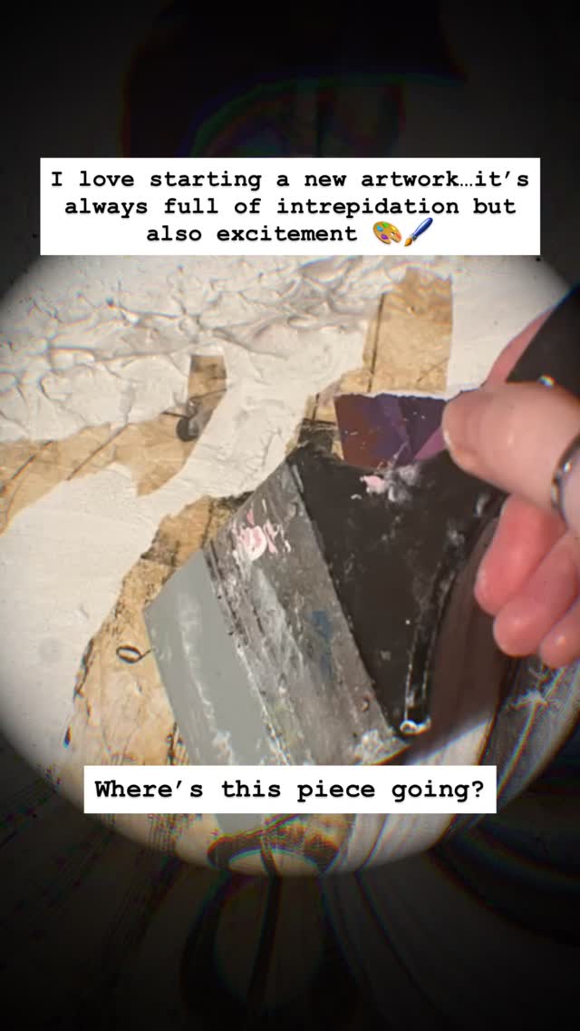 I’m really excited to show you this piece, it’s very nearly completed and I’ll reveal more soon, but for now here is the start of the process, some texture and those all important underneath layers 🎨🖌️
#mixedmediacollageart #canvasart #songart #texturedpainting #abstractart
stardustacrylicart