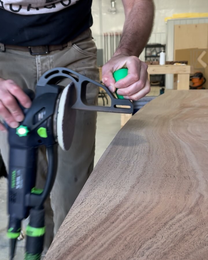 Not a very good video, but I am loving this new attachment for edge sanding!