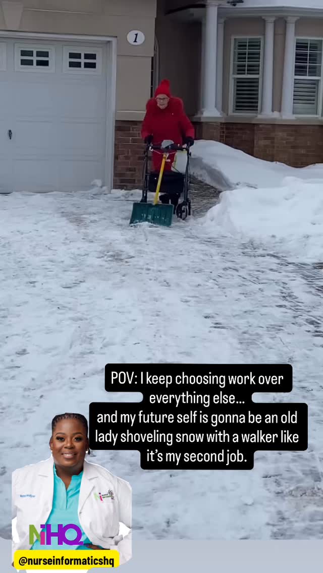 No vacations. No hobbies. No peace.
Just me outside in a blizzard yelling:
“WHERE’S MY PTO NOW?!”
I’m choosing balance starting TODAY… because baby I refuse to be out there doing cardio in the snow at 80.
#WorkLifeBalance #NurseHumor #healthcarehumor