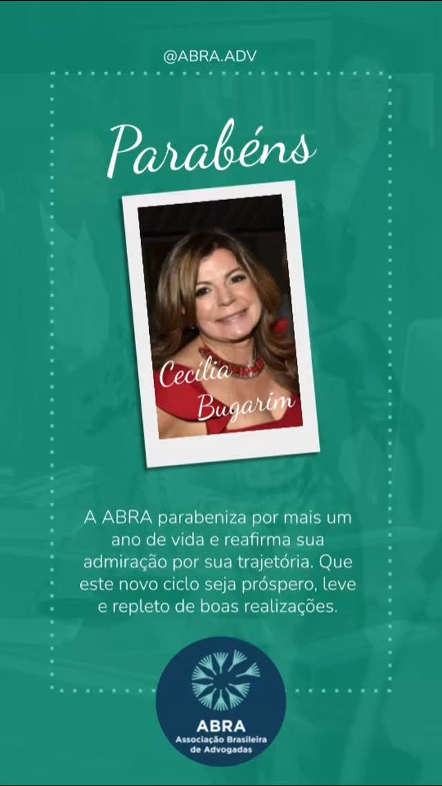 A ABRA parabeniza por mais um ano de vida e reafirma sua admiração por sua trajetória. Que este novo ciclo seja próspero, leve e repleto de boas realizações.
