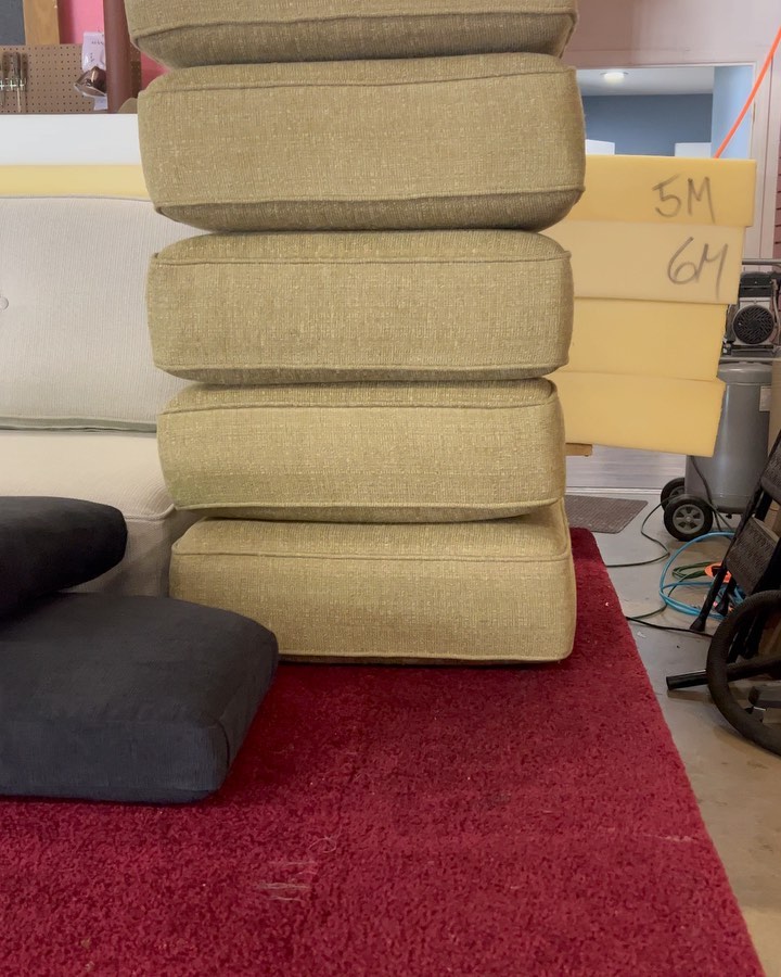 Did you know we have a whole other venture called @foam.to.fit? We offer new seat foam, backrest refreshes, new feather envelopes, custom cut shapes, commercial applications - you name it!