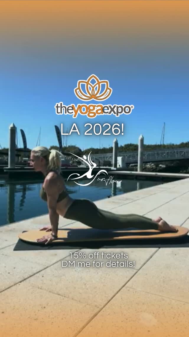 SurFlow™
It’s an embodied experience BEYOND THE ASANA
Join me at the Main Stage at 10:15 AM for a live SurFlow™ session.
Flow, refine, and feel alignment in a whole new way—
where breath, balance, and awareness move as one.
✨ SurFlow™ Mini Sessions
📍 Booth 111
Step on the board. Feel the difference.
Come move with me.
Come feel it in your body.
✨ February 7 | Yoga Expo LA
#SurFlow #SomaticMovement #EmbodiedPractice #MovementAwareness #MindfulMovement #BodyIntelligence #EmbodimentPractice #PresenceThroughMovement #FunctionalMovement #YogaExpo2026 #YogaTeachers #YogaTeachersOfInstagram #YogaTeacherLife #YogaEducators #YogaTeaching #ContinuingEducation #YogaTeacherTraining #YTT #TeacherDevelopment #ElevateYourTeaching