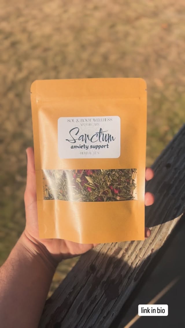 The boys at Sol & Root are in their herbal baddie era (hehe)
Our new tea blends hold a special place in our hearts. This recipe has been a staple in our home for the past year. We hope you enjoy them as much as we do. Introducing… ✨
Sanctum. A soothing cup to support the anxious mind and body. Crafted to ease the nervous system while offering nourishing botanicals to support the immune system. Gentle and steady replenishment that nourishes the spirit. 🌀
#onlineshop #metaphysicalshop #herbaltea #anxietyrelief #apothecary